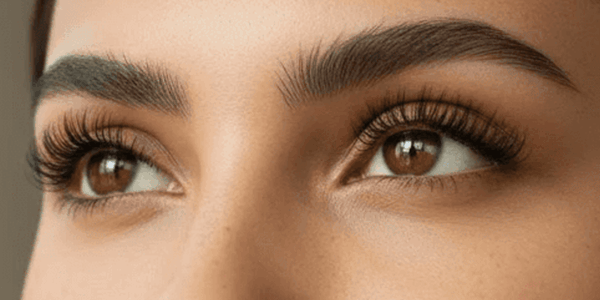 lash lift before and after results showing lifted natural lashes