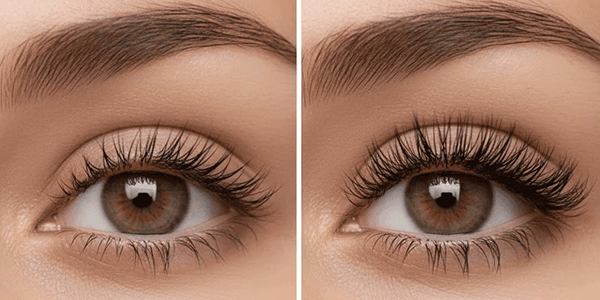 professional lash lift treatment process step by step in salon