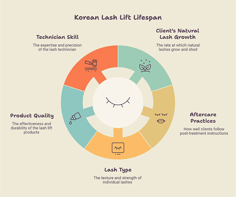 Korean Lash Lift Lifespan & Retention Factors